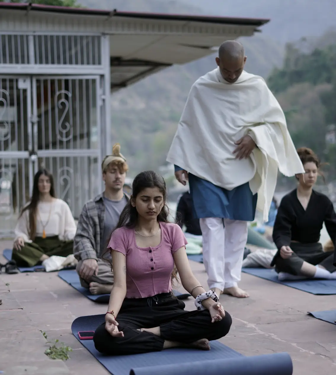 Yoga teachers at 8 Limbs Yoga School in Rishikesh
