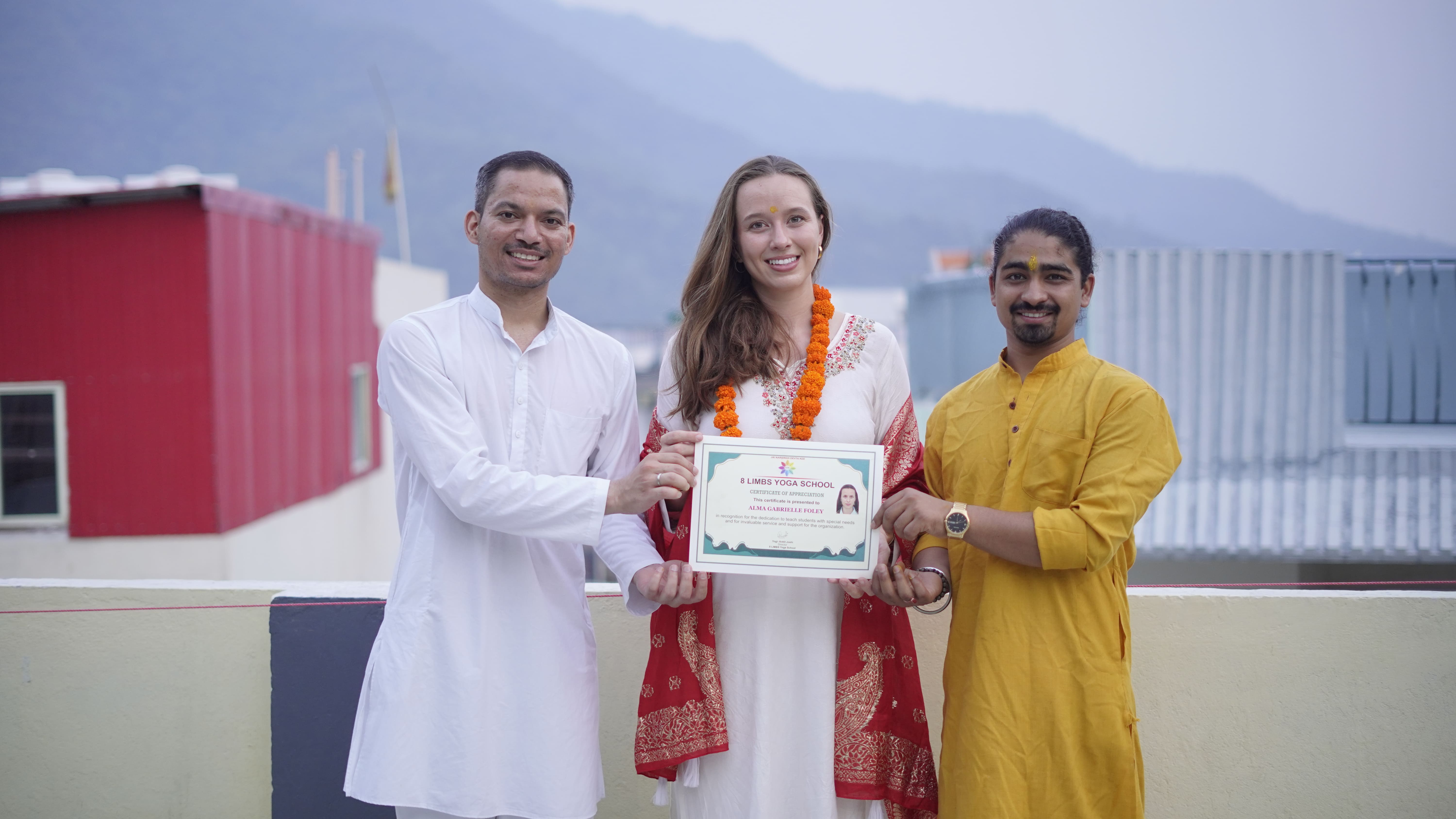 Yoga teacher training certificates in Rishikesh 